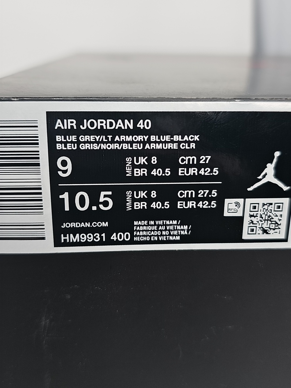 Air Jordan 40 Blue Suede Mens Basketball Shoes - Size 9 - Picture 2 of 10